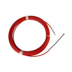 Guia Pasacables Acero/nylon 4mm 15m Roja