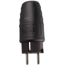 Clavija Onlex 10/16a Caucho Negra