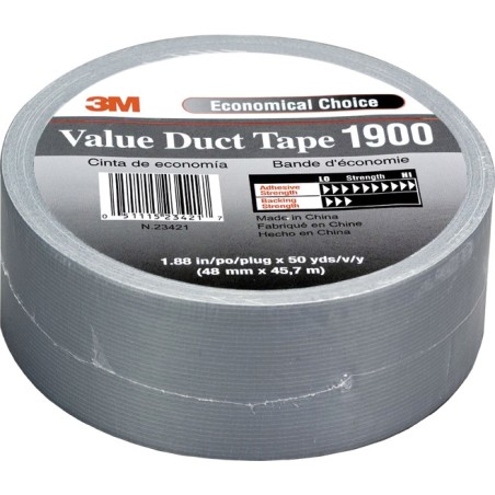 Cinta Americana 50mx50mm Plata 3m