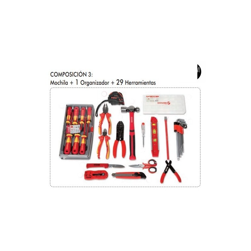 Mochila+organizador+29htas. Electricista