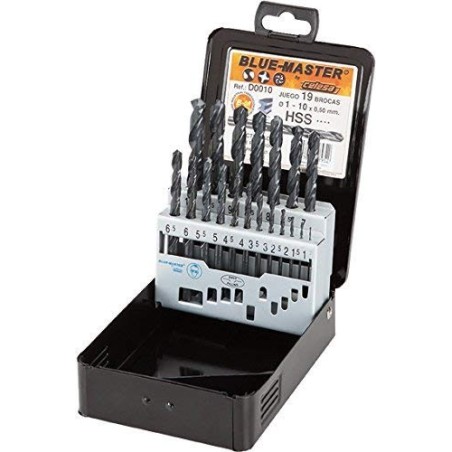 Caja 19 Brocas 1-10mm X0,50  D0010
