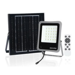 FOCO SOLAR 50 W CON MANDO A DISTANCIA