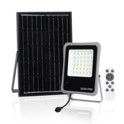 FOCO SOLAR 200 W CON MANDO A DISTANCIA