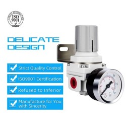 Regulador Paso Aire 1/4 + Manometro