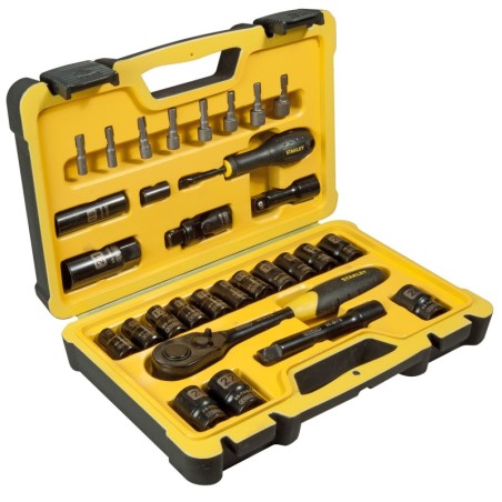 Juego de llaves de vaso 30 piezas 1/2ÔÇØ acabado negro pulido