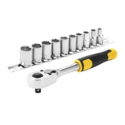 Juego de trinquete 1/4" 72 dientes