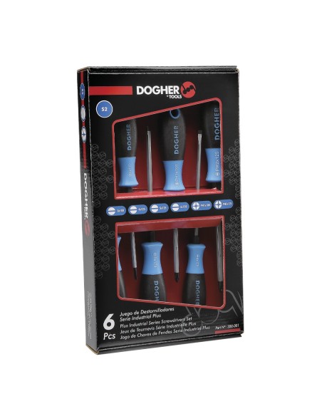 JUEGO DESTORNILLADORES SERIE IND.PLUS 6PZS