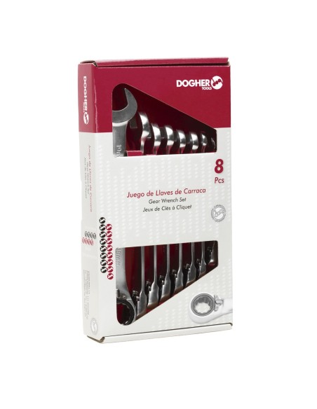 JGO. LLAVE FIJA COMB. CARRACA REVER. 8 A 19