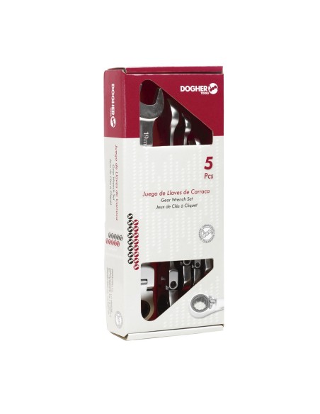 7 LLAVES CARRACA COMBINADA FLEXIBLE 8-19