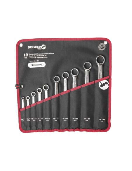 JUEGO LLAVES DOBLE ESTRELLA PLANA 6X7-24X26