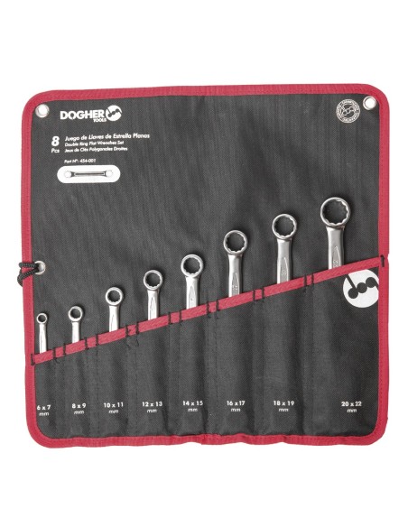 JUEGO LLAVES DOBLE ESTRELLA PLANA 6X7-20X22