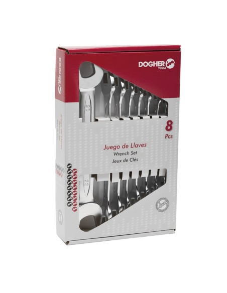 CAJA 8LLAVES DOBLES BOCA ABIERTA