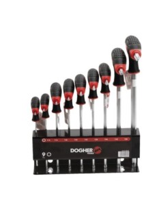 9 LLAVES EN "T" TORX T10-T50