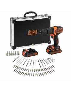 Taladro Percutor 18V con 2 bater├¡as 1,5Ah, 80 accesorios, cargador y malet├¡n 2