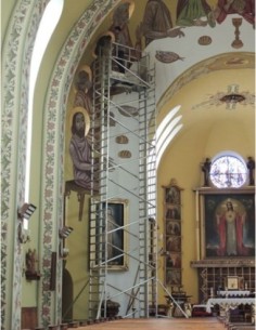 Torre móvil con plataforma de elevacion eléctrica serie M - Alulift