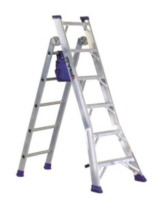 Escalera transformable HYBRID peldaño ancho SVELT