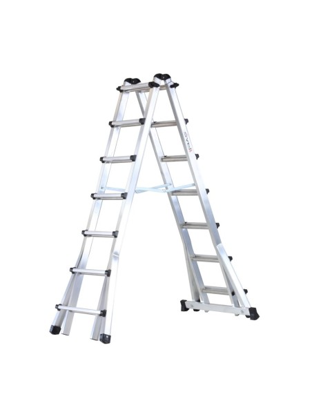 Escalera telescópica de tijera