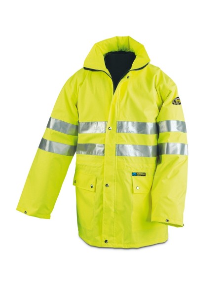 288TAFYF Chaqueta/Chubasquero Alta Visibilidad amarillo poliéster 140 gr.