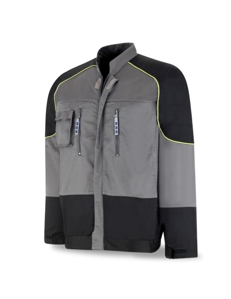 588CTGNE Chaqueta FIRST LINE gris/negro poliéster/algodón 245 gr.