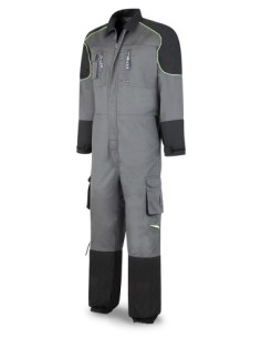 588BTGNE Buzo FIRST LINE gris/negro poliéster/algodón 245 gr.