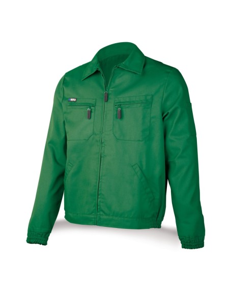 488CTTOPV Chaqueta verde poliéster/algodón de 245 g.