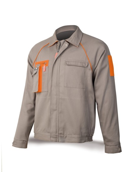 488CSUPTOPG Chaqueta gris en Algodón de 270 g.
