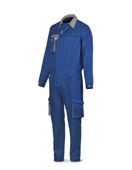 488BSUPTOPAZ Buzo azulina algodón de 270 g. Multibolsillos