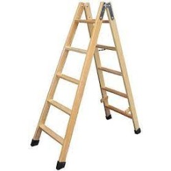 Escalera Madera 4peldaños 120cm