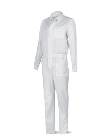 388BTBL Buzo blanco poliéster/algodón 200 g.