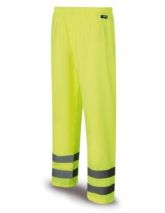 288PAFYF Pantalón/Chubasquero Alta Visibilidad amarillo poliéster 140 gr.