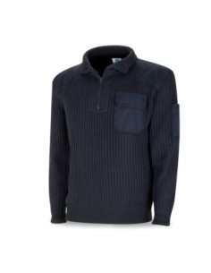 1288JCAM Jersey tipo policía azul marino 450 gr.