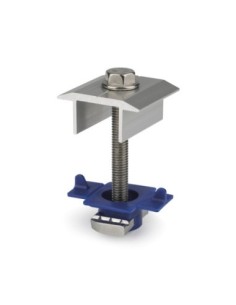 Grapas y galgas para montaje de placas. Grapa fijación simple