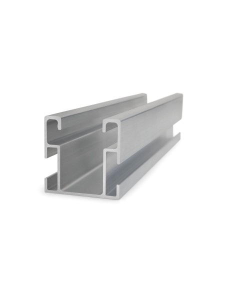 Perfil de aluminio para fijación ensamblada lateral