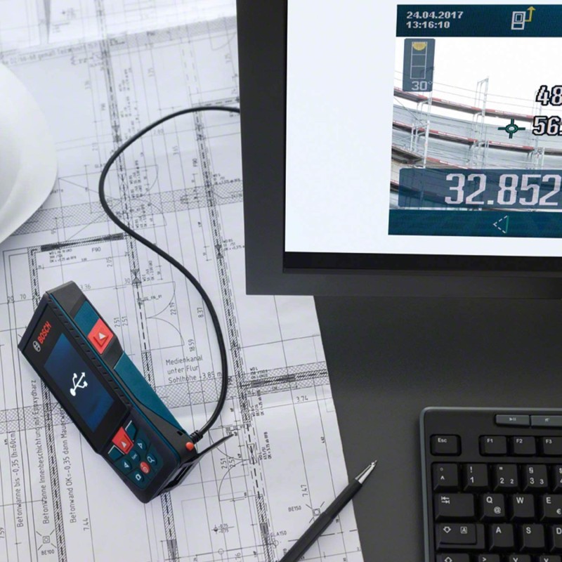 Medidor Laser  120m Glm 120 C Bosch