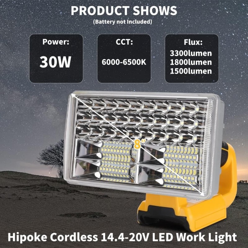 Led  18v Rectangular 33000lm. Dewalt