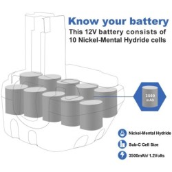 Batería Comp Bosch 2607335709 3,5 12v 2