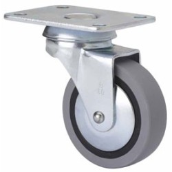 Rueda Goma Gris D.60