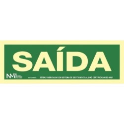 Señal Pvc Saida 15x30  (gal)