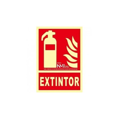Señal Extintor 210x300mm 0,7mm