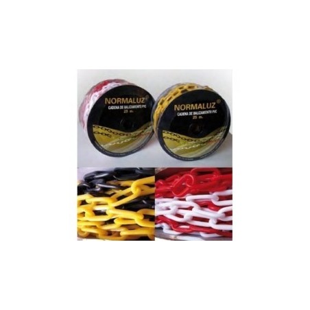 Cadena Plástico Negra-amar 25mt (1mt)